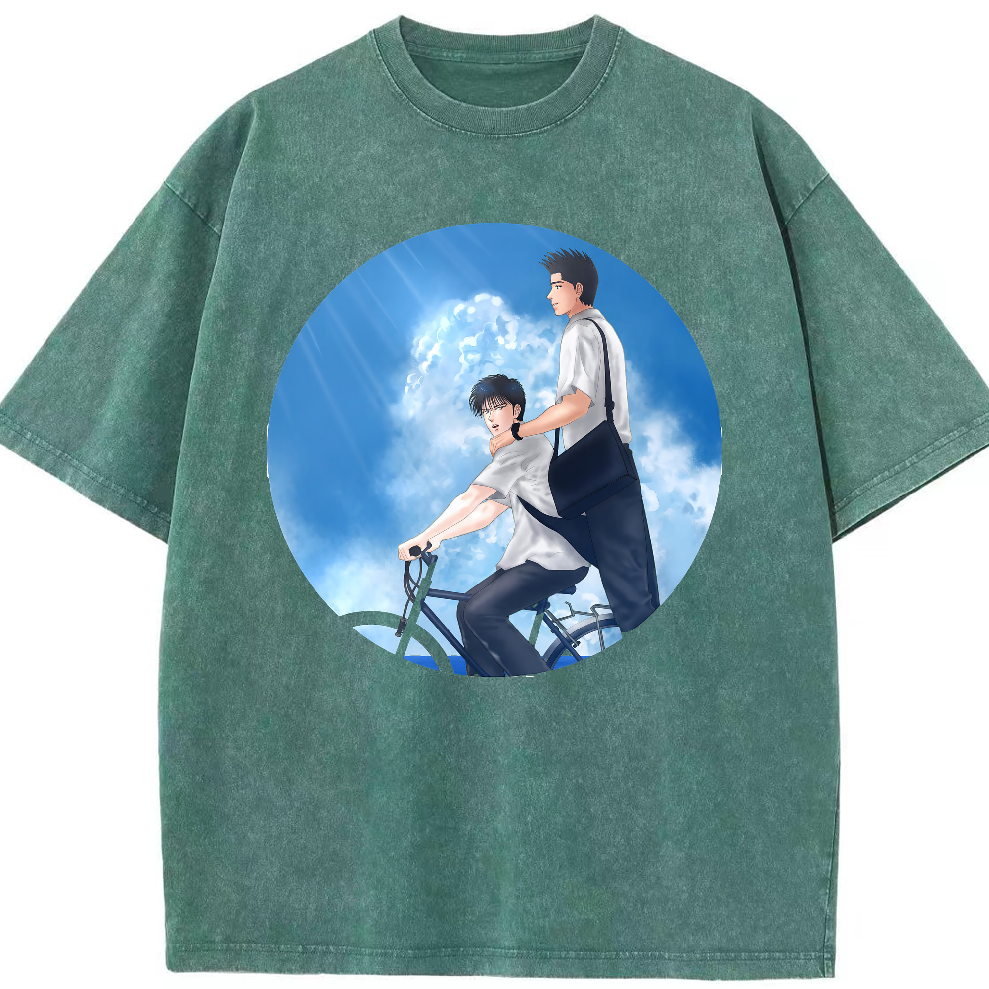 （画像用） SLAM DUNK／スラムダンク 綿100% ヴィンテージ風 半袖Tシャツ（フロントプリント）